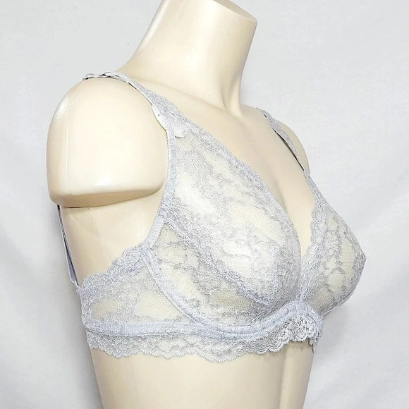 34C Le Mystere 4499 Perfect 10 Underwire Bralette Frost Gray NWT  New with Tags - Picture 2 of 9